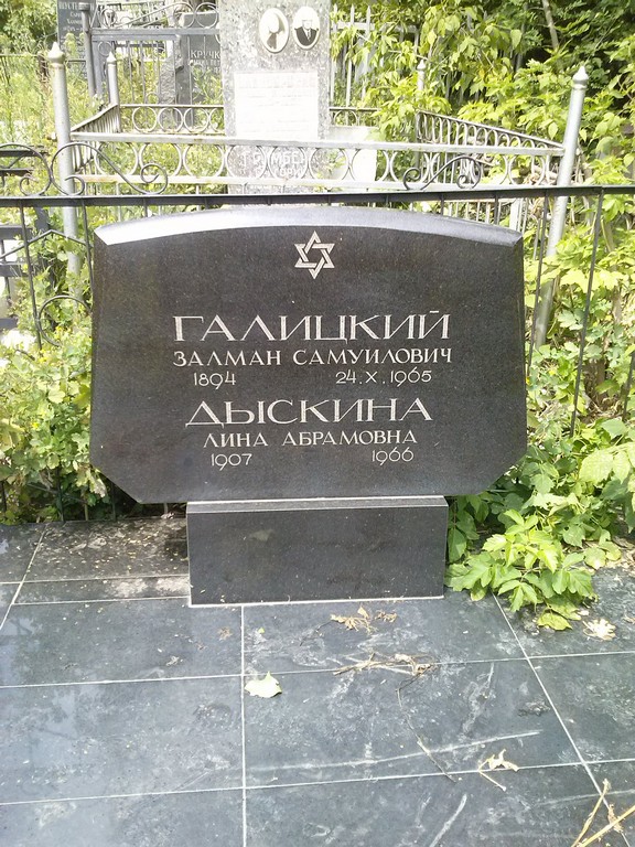 Галицкий Залман Самуилович, Саратов, Еврейское кладбище